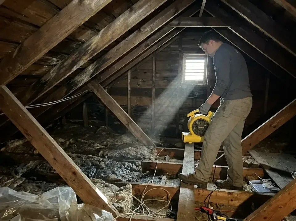 attic-water-damage-drying-proc-007 — frequently asked questions, Emergency Water Extraction & 24/7 Flood Response in Presidi…